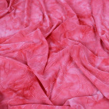 Load image into Gallery viewer, 55" Pink Tie-Dyed Polyester/Spandex Knit Jacquard Fabric by the Yard