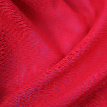 Load image into Gallery viewer, 58/60" Red Light Weight Polyester/Cotton/Spandex Knit Mesh Fabric by the Yard