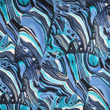 Load image into Gallery viewer, 60" Abstract Lining Printed Polyester Single Spandex Knit Jacquard with Embroidery Fabric by the Yard