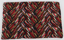 Load image into Gallery viewer, Black-Red Brushed Jacquard Print