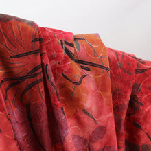 Load image into Gallery viewer, 60" Wine Tie-Dyed, Flower Paper Print by the Yard