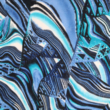 Load image into Gallery viewer, 60" Abstract Lining Printed Polyester Single Spandex Knit Jacquard with Embroidery Fabric by the Yard