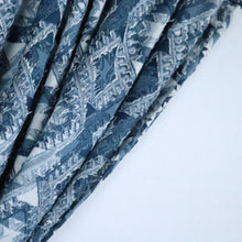Load image into Gallery viewer, Blue Diamond Patterned Terry Rayon Clip Jacquard