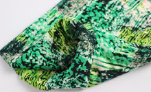 Load image into Gallery viewer, 58/60" Green-Multi Polyester/Single Spandex Knit Jacquard Printed Fabric by the Yard