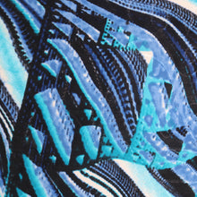Load image into Gallery viewer, 60" Abstract Lining Printed Polyester Single Spandex Knit Jacquard with Embroidery Fabric by the Yard