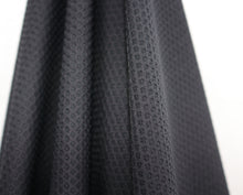 Load image into Gallery viewer, 50/52" 4-Way Stretch Nylon Polyamide Black Cool Honey Comb Warp Knit Fabric for Golf, Health & Swim Wear by the Yard