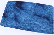 Load image into Gallery viewer, 58/60" Tie-Dyed Blue Polyester/Spandex Knit Hukuro Fabric with Stripes by the Yard