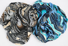 Load image into Gallery viewer, 60" Abstract Lining Printed Polyester Single Spandex Knit Jacquard with Embroidery Fabric by the Yard