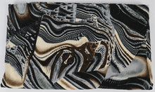 Load image into Gallery viewer, 60" Abstract Lining Printed Polyester Single Spandex Knit Jacquard with Embroidery Fabric by the Yard