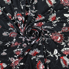 Load image into Gallery viewer, 58/60" 190GSM Flower Design Single Span knit Jacquard Printed Fabric by the Yard