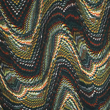 Load image into Gallery viewer, 60" Brown-emerald wave design Single Span Jacquard Printed Fabric by the Yard