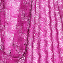Load image into Gallery viewer, 52/54" Purple Polyester/Rayon/Spangle Lace Fabric by the Yard