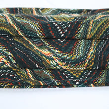 Load image into Gallery viewer, 60" Brown-emerald wave design Single Span Jacquard Printed Fabric by the Yard