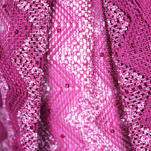 Load image into Gallery viewer, 52/54" Purple Polyester/Rayon/Spangle Lace Fabric by the Yard