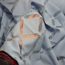 Load image into Gallery viewer, 58/60" 4-Colors Sheer Diamond Patterned Polyester Clip Knit Jacquard Fabric by the Yard