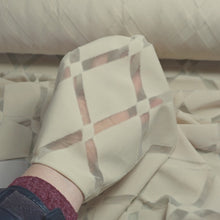 Load image into Gallery viewer, 58/60" 4-Colors Sheer Diamond Patterned Polyester Clip Knit Jacquard Fabric by the Yard