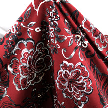 Load image into Gallery viewer, 58/60" 200GSM Flower Pattern ITY Knit Jersey Fabric by the Yard