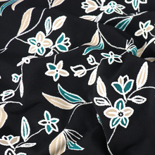 Load image into Gallery viewer, 58-60" 200GSM 3 Color Flower design Knit ITY Polyester/Spandex Fabric with Puff by the Yard