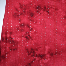 Load image into Gallery viewer, 7-Colors 58/60" 200GSM Polyester/Spandex Tie-Dyed Knit Kimo Gomez Embroidery with Spangles Fabric by the Yard