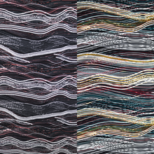 Load image into Gallery viewer, 2 Color 58/60" 200GSM Wave design ITY Knit Fabric with Puff by the Yard