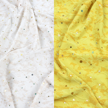 Load image into Gallery viewer, 58-60" 2-color Speckled Design Polyester Single Spandex Knit Jacquard Fabric with Spangles by the Yard