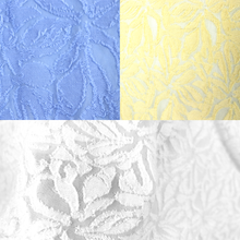 Load image into Gallery viewer, 3-COLOR 58/60" Poly Span Clip knit Jacquard Sheer Fabric by the Yard