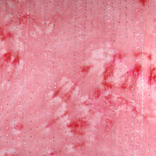 Load image into Gallery viewer, 7-Colors 58/60" 200GSM Polyester/Spandex Tie-Dyed Knit Kimo Gomez Embroidery with Spangles Fabric by the Yard