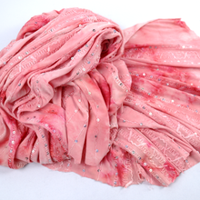 Load image into Gallery viewer, 7-Colors 58/60" 200GSM Polyester/Spandex Tie-Dyed Knit Kimo Gomez Embroidery with Spangles Fabric by the Yard