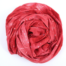 Load image into Gallery viewer, 7-Colors 58/60" 200GSM Polyester/Spandex Tie-Dyed Knit Kimo Gomez Embroidery with Spangles Fabric by the Yard