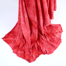 Load image into Gallery viewer, 7-Colors 58/60" 200GSM Polyester/Spandex Tie-Dyed Knit Kimo Gomez Embroidery with Spangles Fabric by the Yard