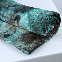 Load image into Gallery viewer, 58/60" Mint-Black Polyester/Single Spandex Knit Jacquard Fabric by the Yard