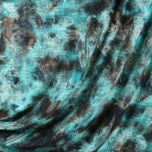 Load image into Gallery viewer, 58/60" Mint-Black Polyester/Single Spandex Knit Jacquard Fabric by the Yard