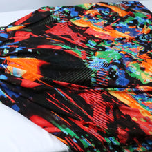 Load image into Gallery viewer, 58-60" 185GSM Abstract Multi-Color Stroke Polyester/Single Spandex Knit Jacquard Fabric by the Yard