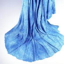 Load image into Gallery viewer, 7-Colors 58/60" 200GSM Polyester/Spandex Tie-Dyed Knit Kimo Gomez Embroidery with Spangles Fabric by the Yard