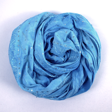 Load image into Gallery viewer, 7-Colors 58/60" 200GSM Polyester/Spandex Tie-Dyed Knit Kimo Gomez Embroidery with Spangles Fabric by the Yard