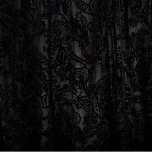 Load image into Gallery viewer, 58/60&quot; Plants Pattern Nylon/Polyester/Spandex Knit Velvet Burn Out P/D Sheer Fabric by the Yard/YU-2949
