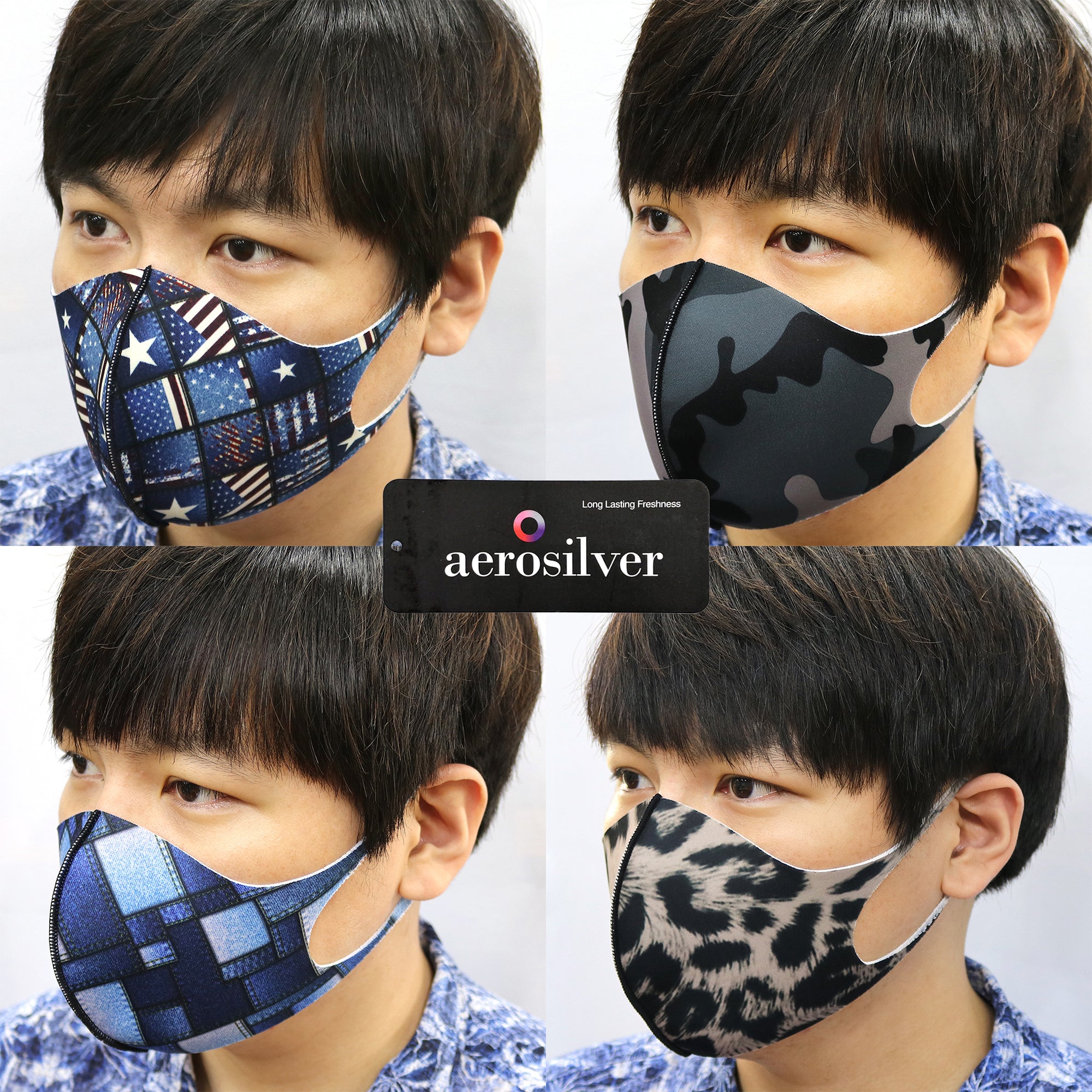 Unisex Anti-microbial Washable Reusable Digital Printed NEOPRENE face ...