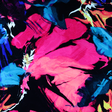 Load image into Gallery viewer, 58/60&quot; Multi-Colored Abstract Pattern Screen Printed Polyester/Single Spandex Knit Jacquard Fabric by the Yard
