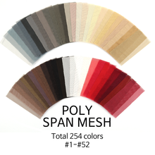 Load image into Gallery viewer, Color #1-#52(Total 254 Colors) 46/48&quot; 75GSM DTY(Draw Textured Yarn) Polyester/Spandex 2-way Mesh Fabric by the Yard
