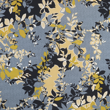 Load image into Gallery viewer, Pink/Yellow Leaf Patterned with White Puff Lining Venezia Fabric
