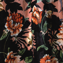 Load image into Gallery viewer, 60&quot; 3 Color Flower Design Velvet Burn-Out Printed Fabric 3yard
