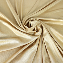 Load image into Gallery viewer, 58/60&quot; Poly Slinky P/D with Foil Stretch Knit Fabric by the Yard
