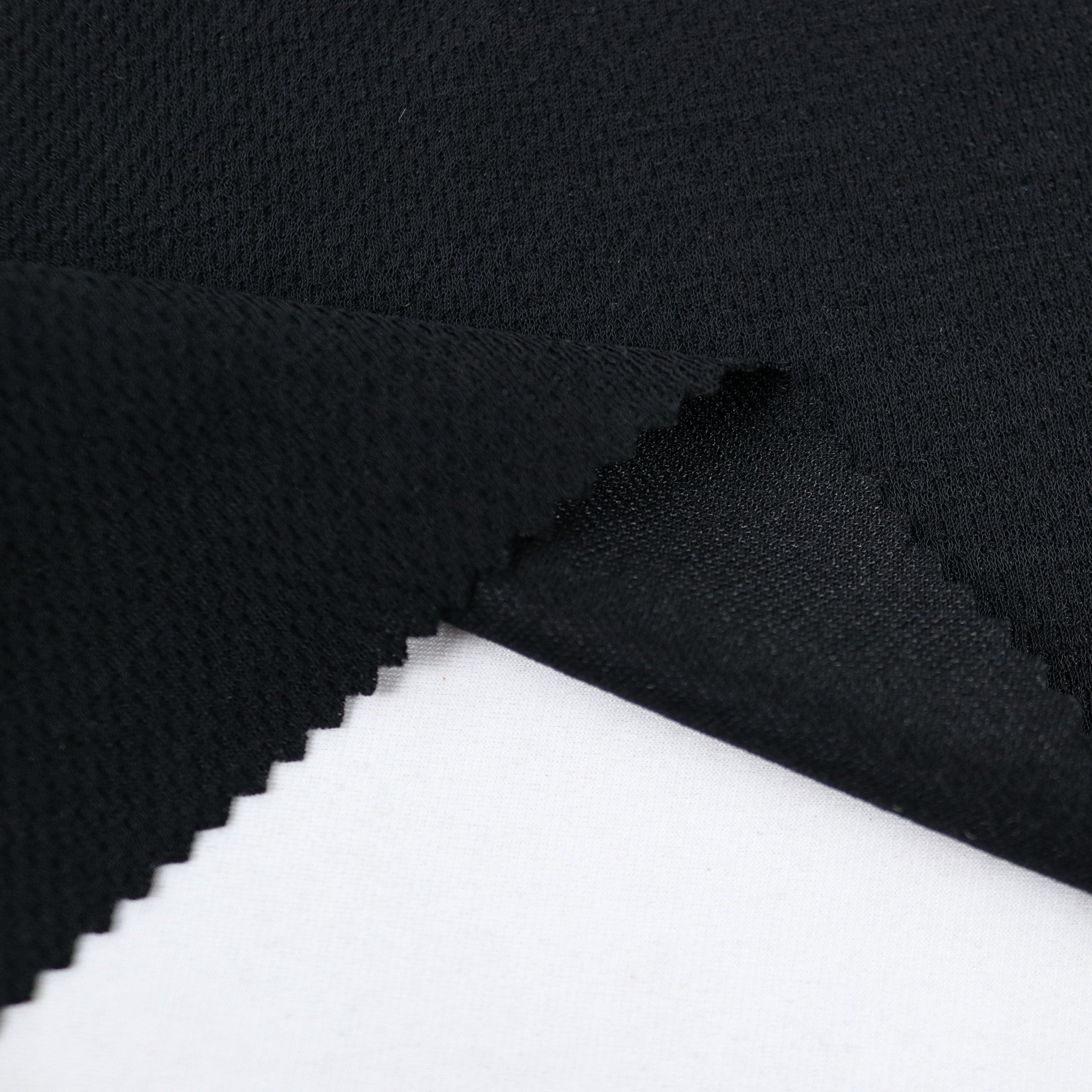 Black Polyester Rayon Spandex Knit Jersey Fabric - SKU 2499 — Nick