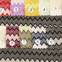 Load image into Gallery viewer, 9-Colors Chevron Pattern Cotton/Polyester/Spandex Thunder Knit Fabric by the Yard, 52-54&quot; Wide
