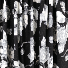 Load image into Gallery viewer, 58/60&quot; Grey Flower Design Single Span Jacquard Printed Fabric by the Yard
