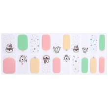 Load image into Gallery viewer, Zipkok® Gel Nail Strips - Extremely Rabbit Birthday Party
