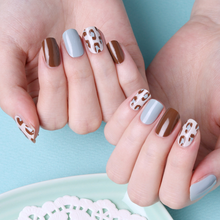 Load image into Gallery viewer, Zipkok® Gel Nail Strips - Mintchocolate Leopard
