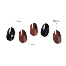 Load image into Gallery viewer, Zipkok® Gel Nail Strips - Black Amber
