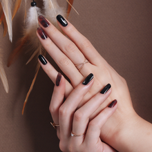 Load image into Gallery viewer, Zipkok® Gel Nail Strips - Black Amber
