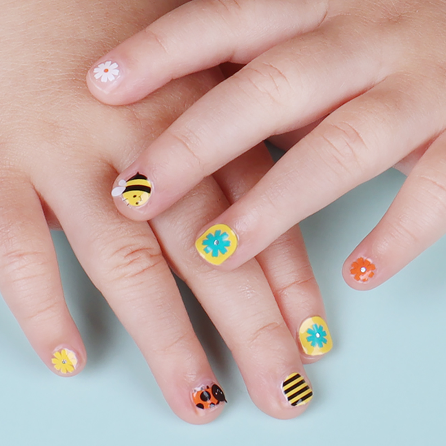 Zipkok® Mini Gel Nail Strips for Kids - Bee Adventure